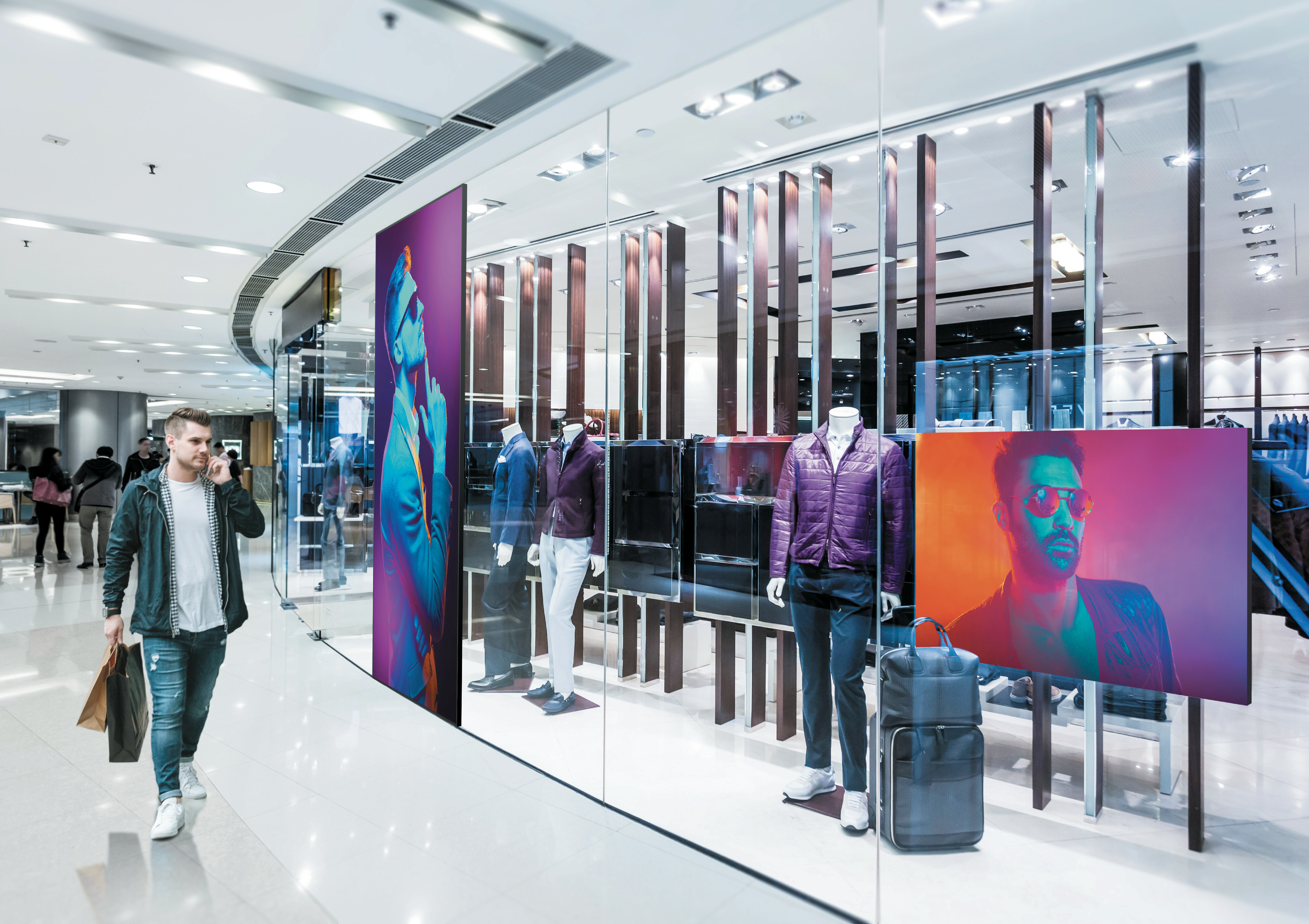 retail shop window led