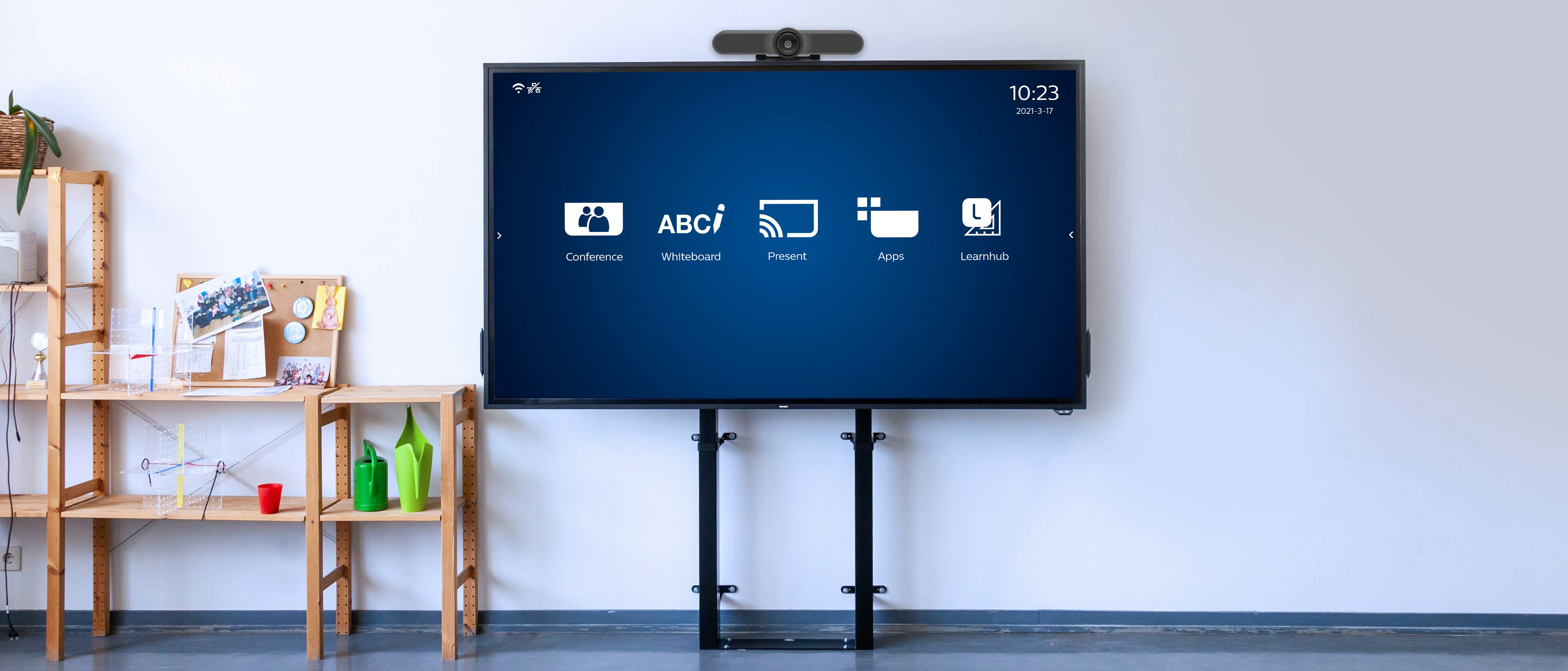 Education_T-Line_classroom+Logitech image