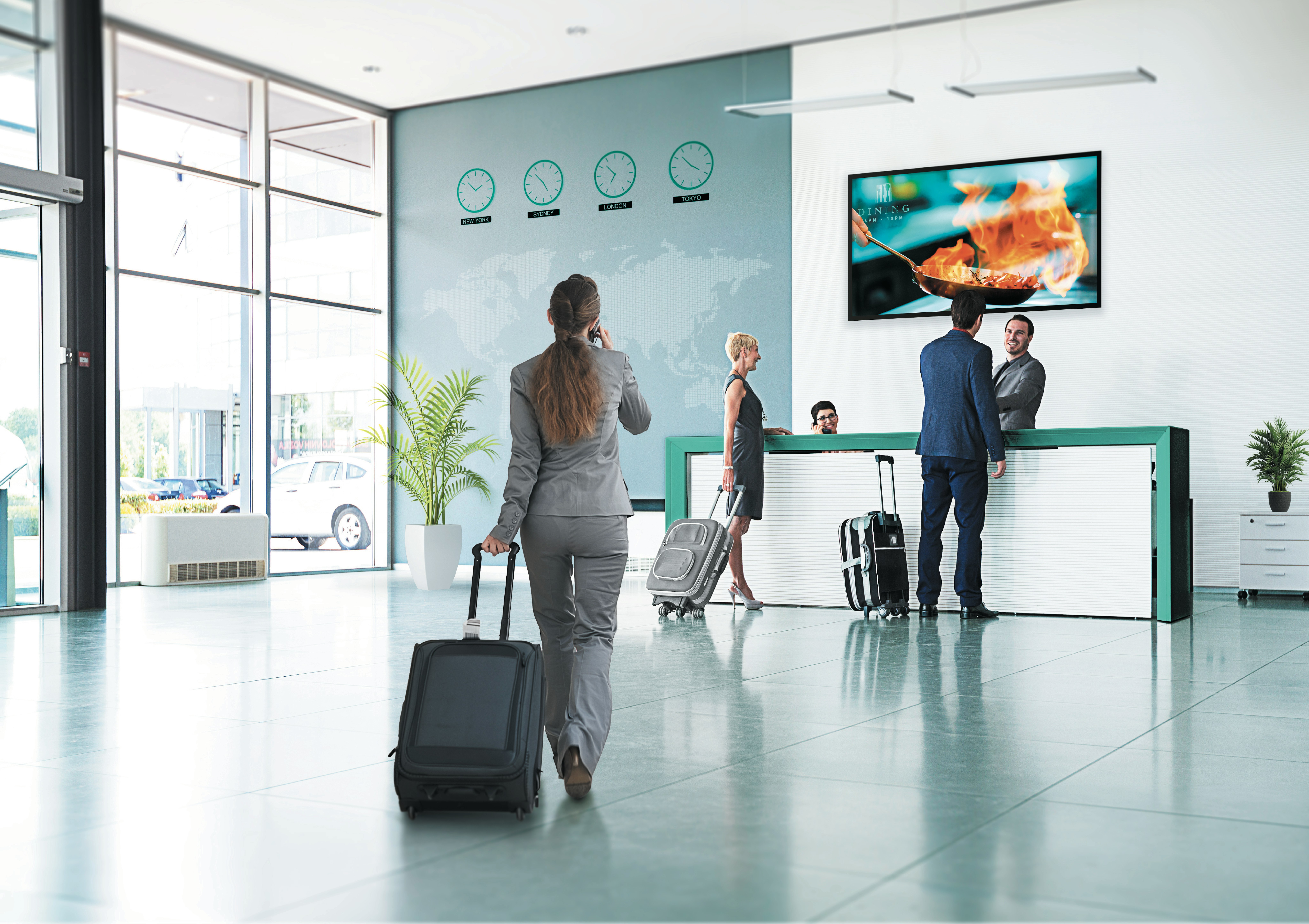 hospitality hotel recpetion business d line