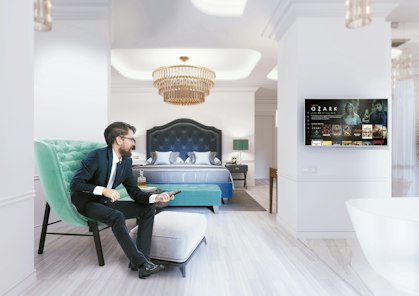 hospitality hotel room business mediasuite netflix