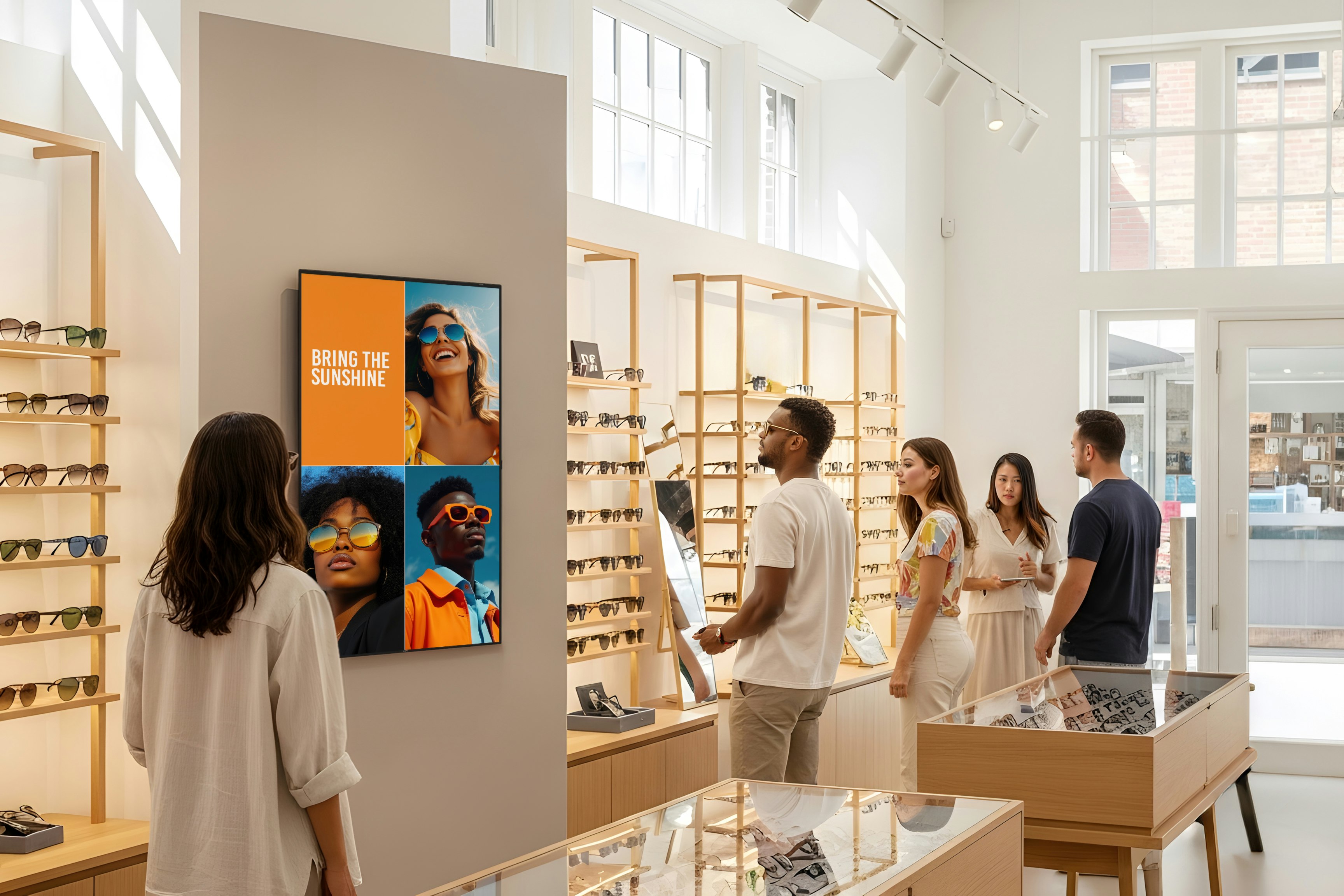 philips signage 7000 slimline retail sunglasses boutique v2