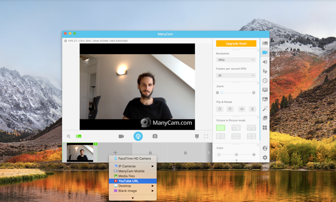 virtualize device with Manycam