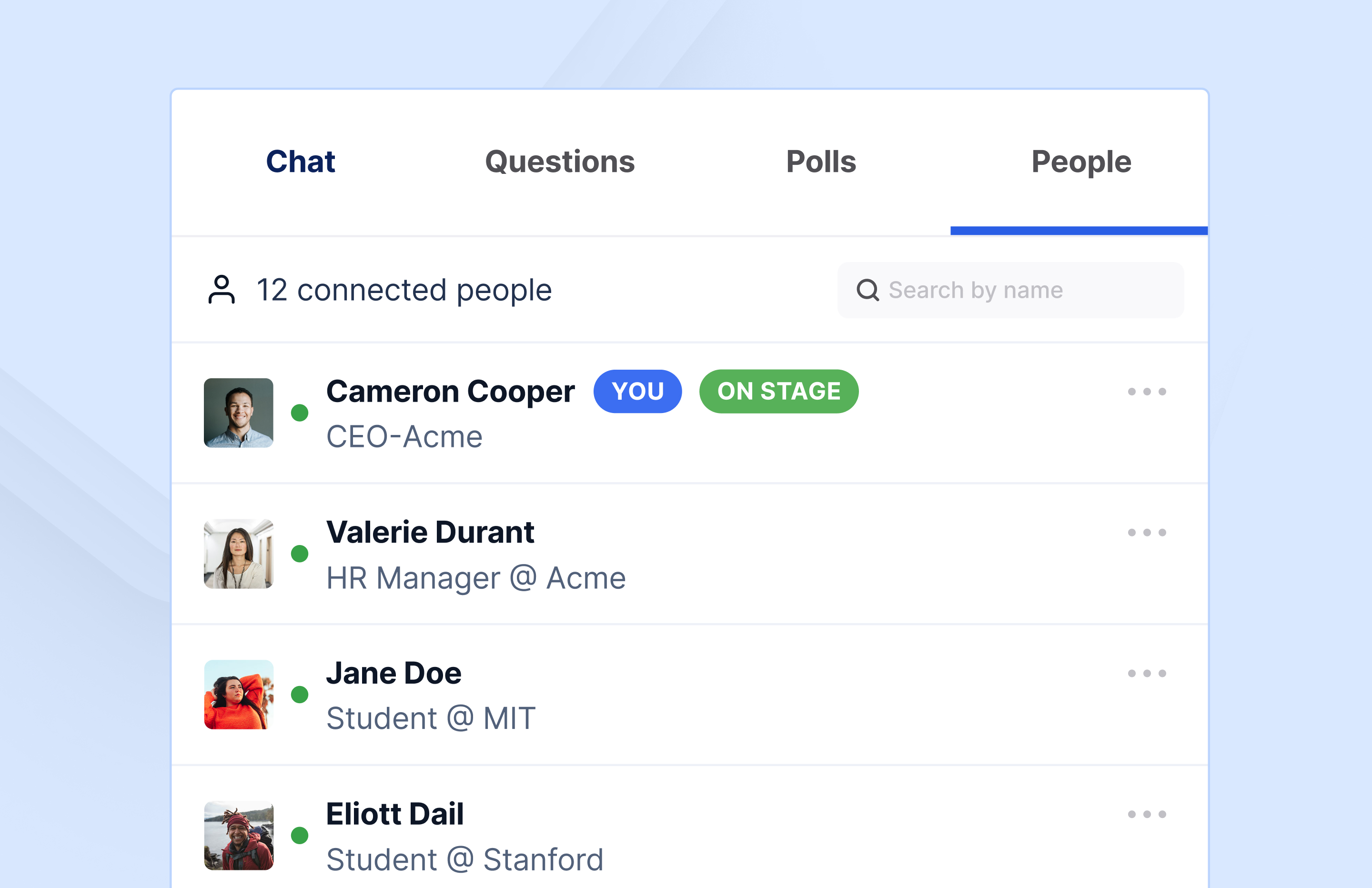 People list webinar