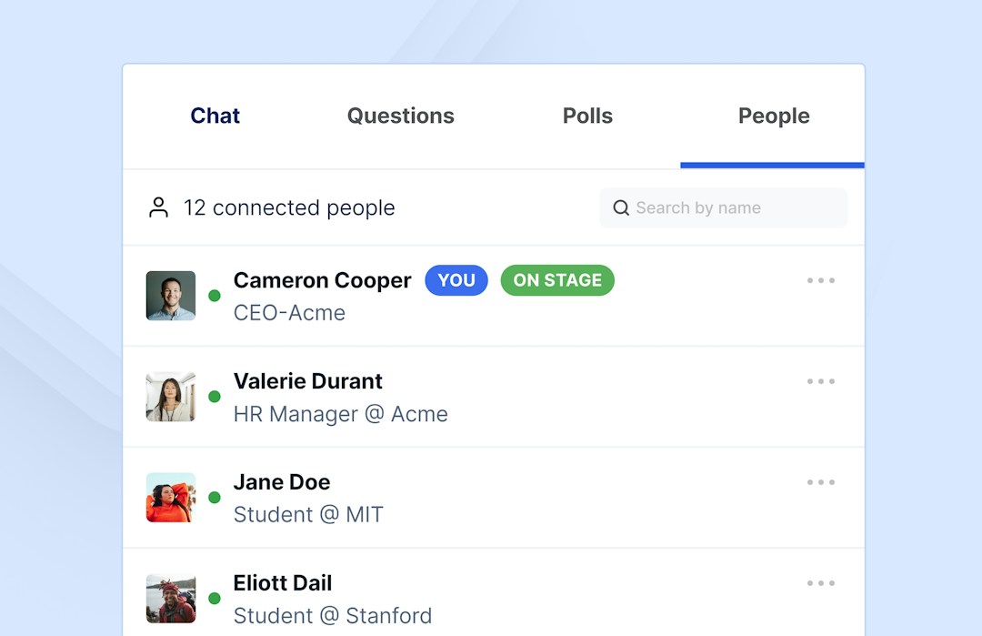 People list webinar
