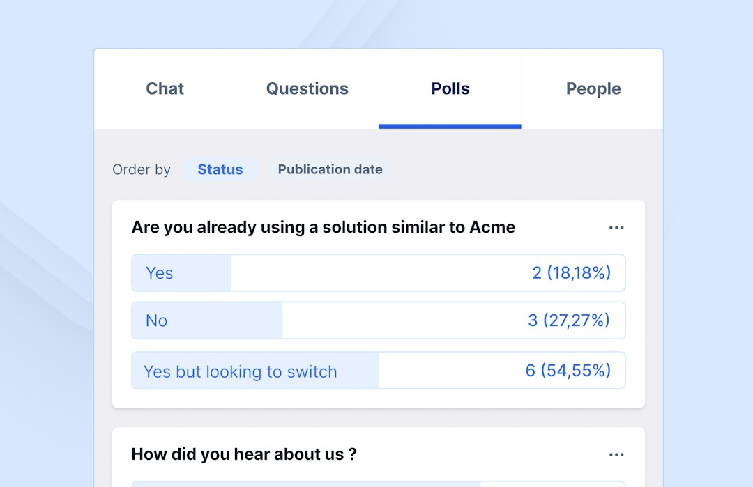 Livestorm engagement features for client onboarding strategy