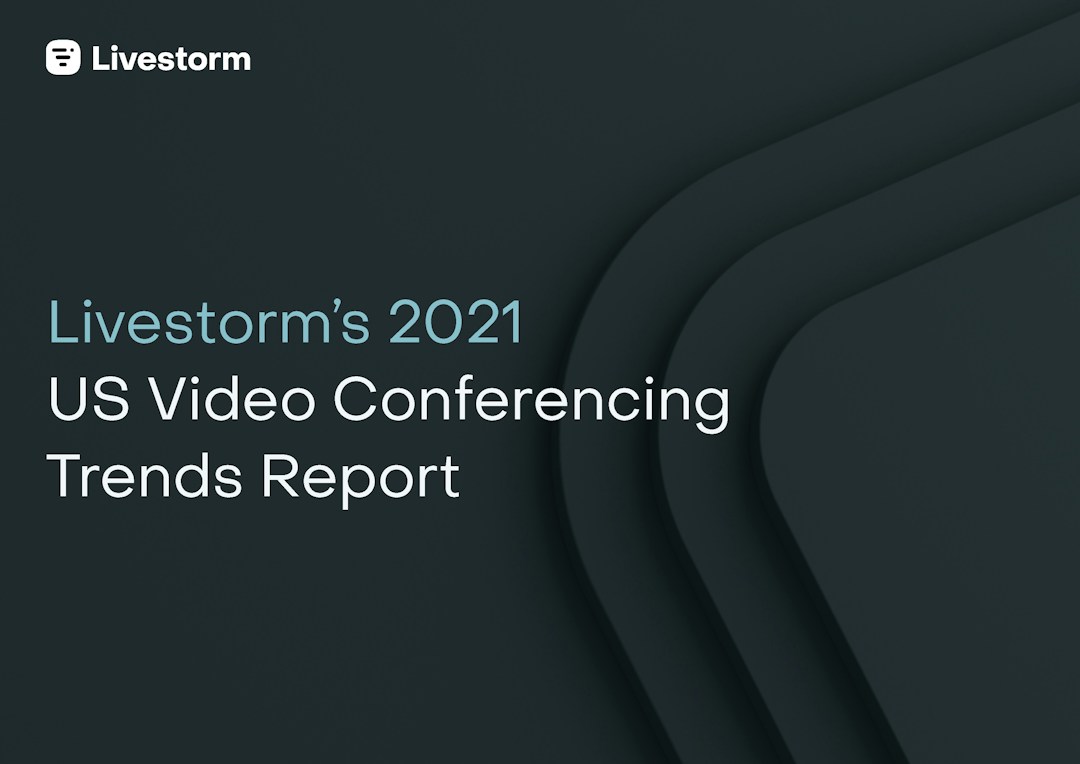 Report Cover US Video Conferencing Trends Report Black backgrond