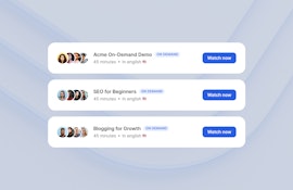 On-demand events feature in Livestorm
