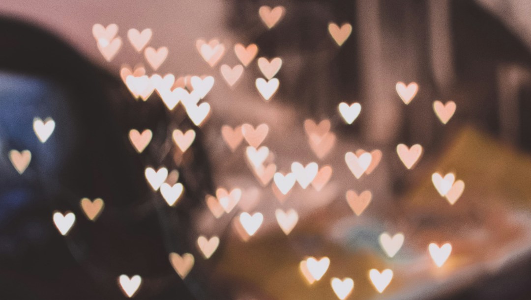 Virtual background hearts Valentine's day