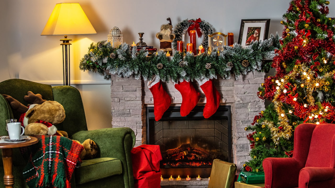 Arrière-plan virtuel Noël