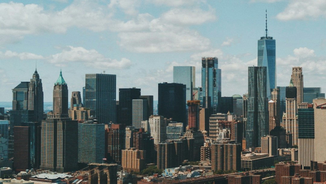 Virtual background New-York skyline