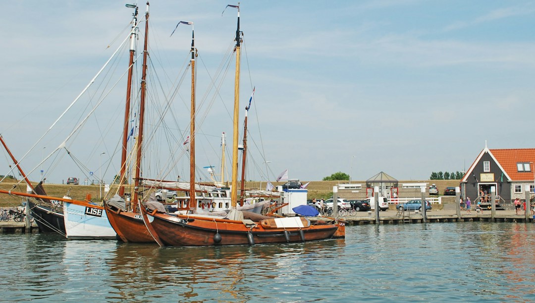 Arrière-plan virtuel mer bateaux