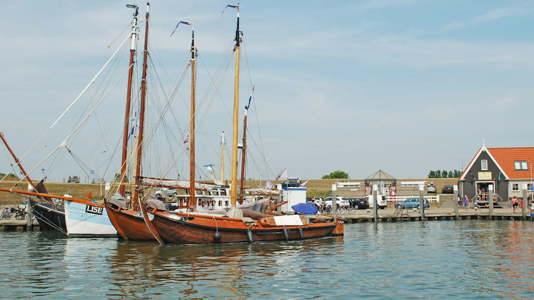 Arrière-plan virtuel mer bateaux