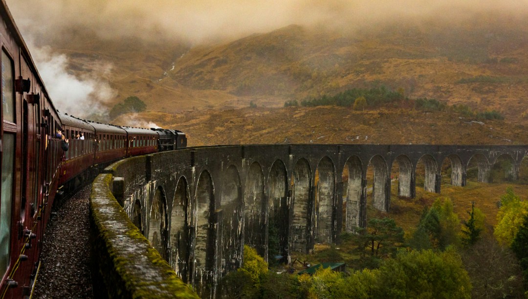 Arrière-plan virtuel train Poudlard Harry Potter