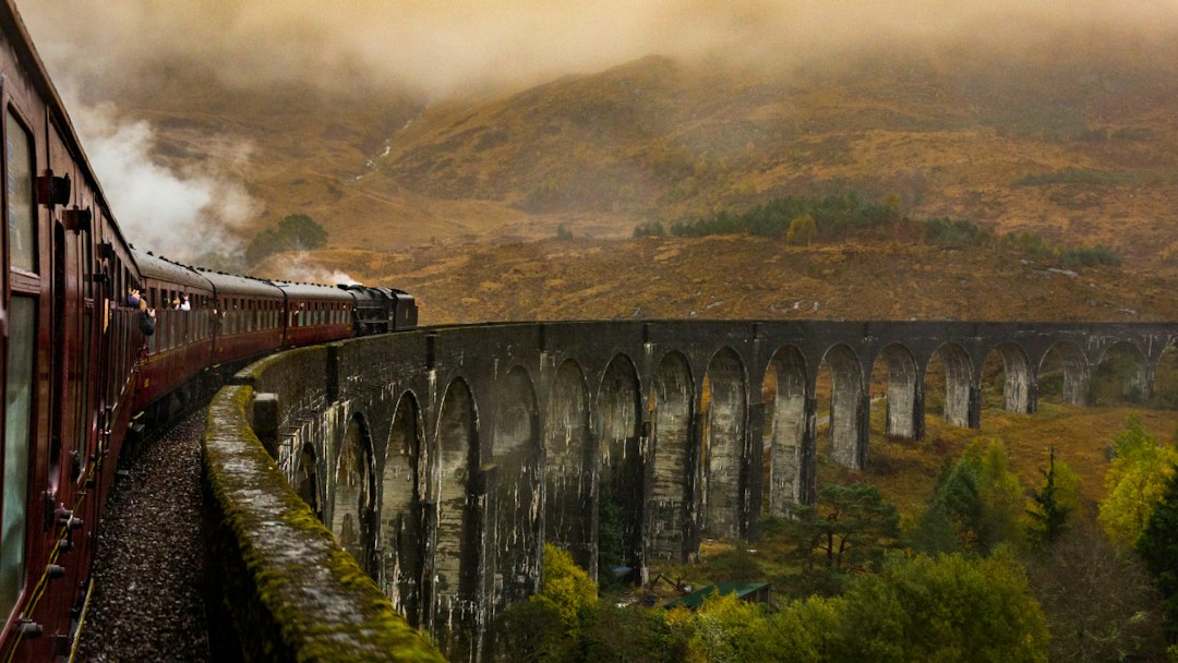 Arrière-plan virtuel train Poudlard Harry Potter