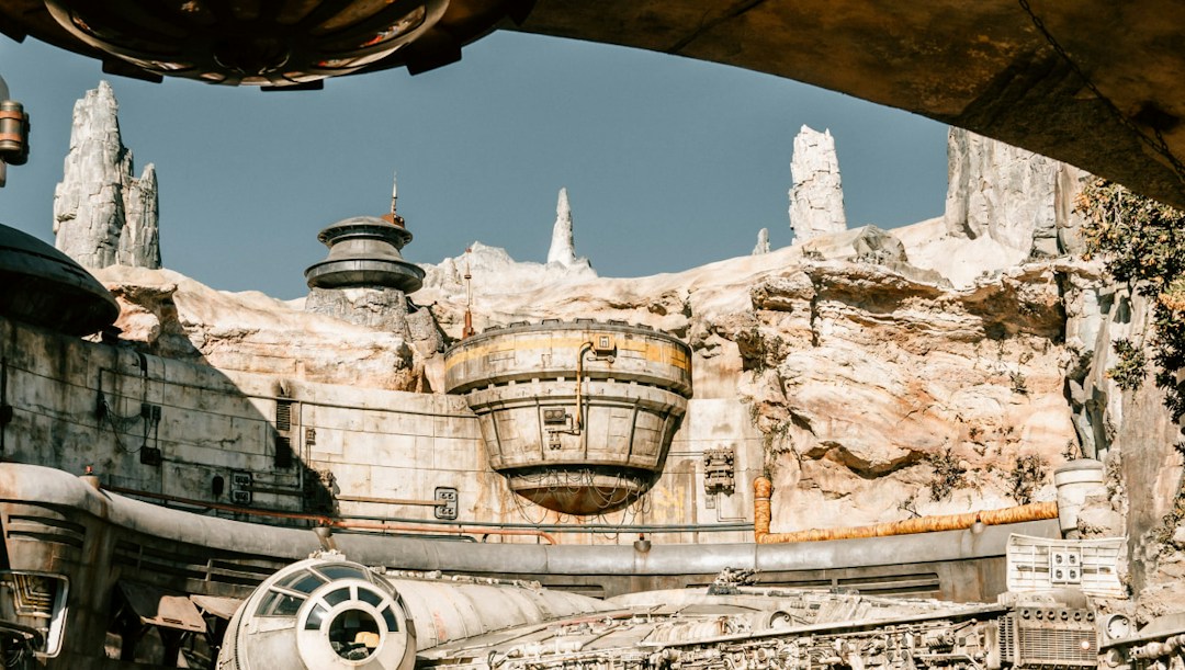 Arrière-plan virtuel star wars