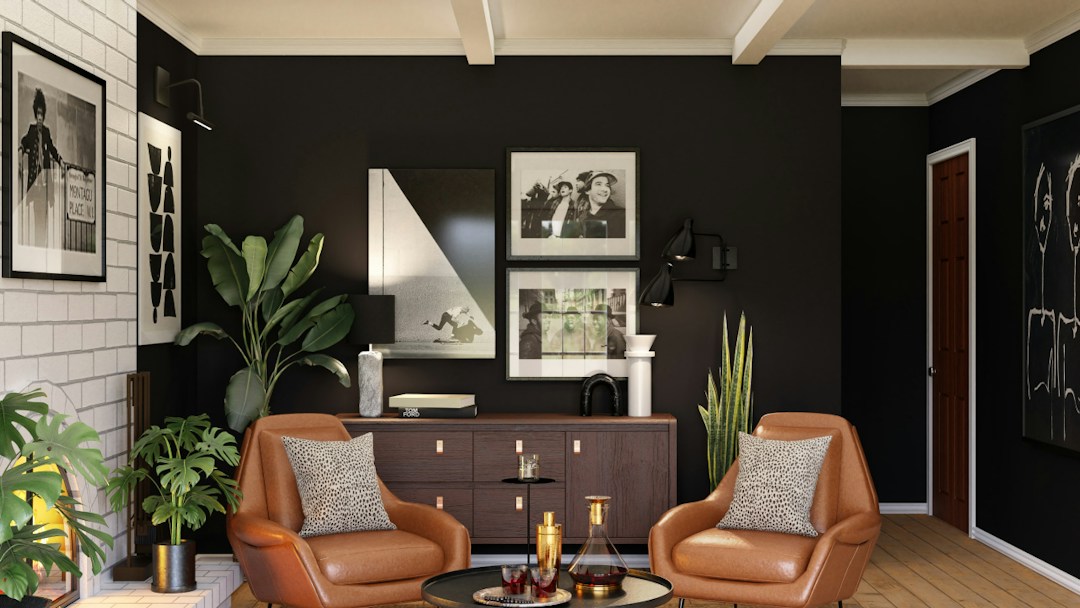 Virtual background living room