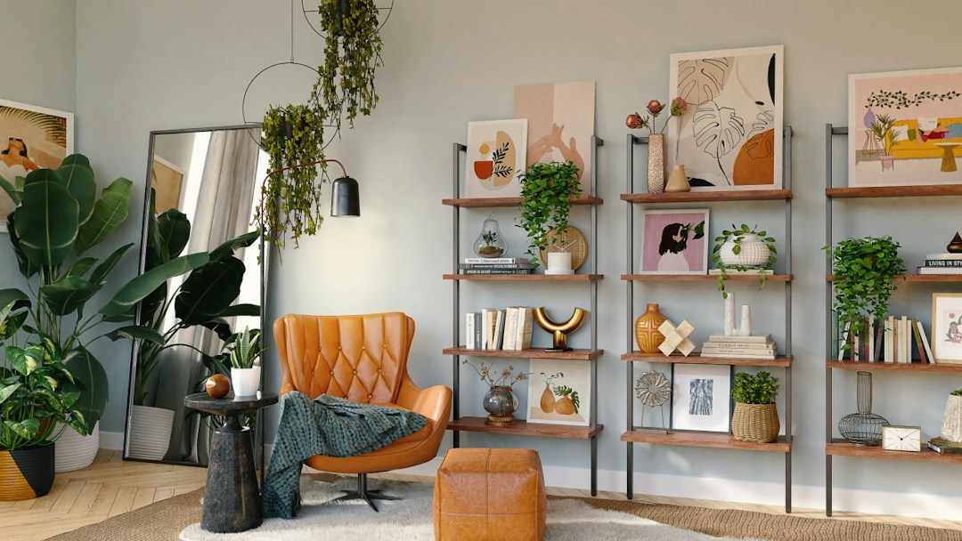 Virtual background living room
