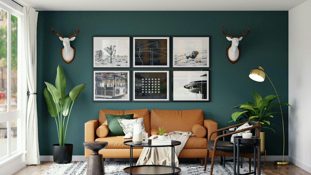 Virtual background living room