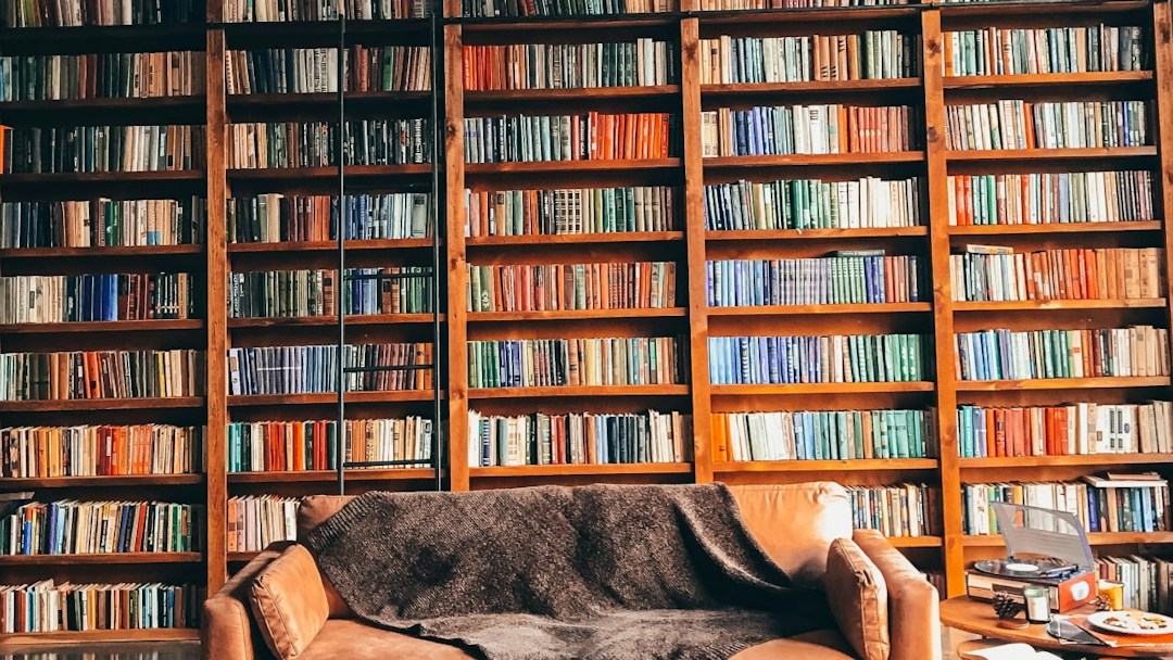 Arrière-plan virtuel bibliothèque