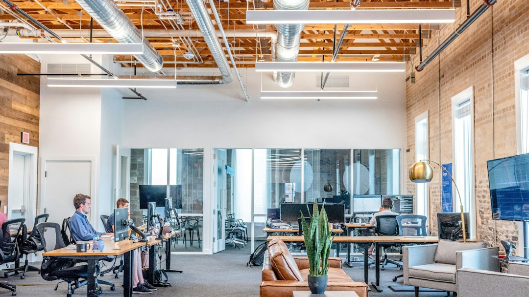 Virtual background co-working space
