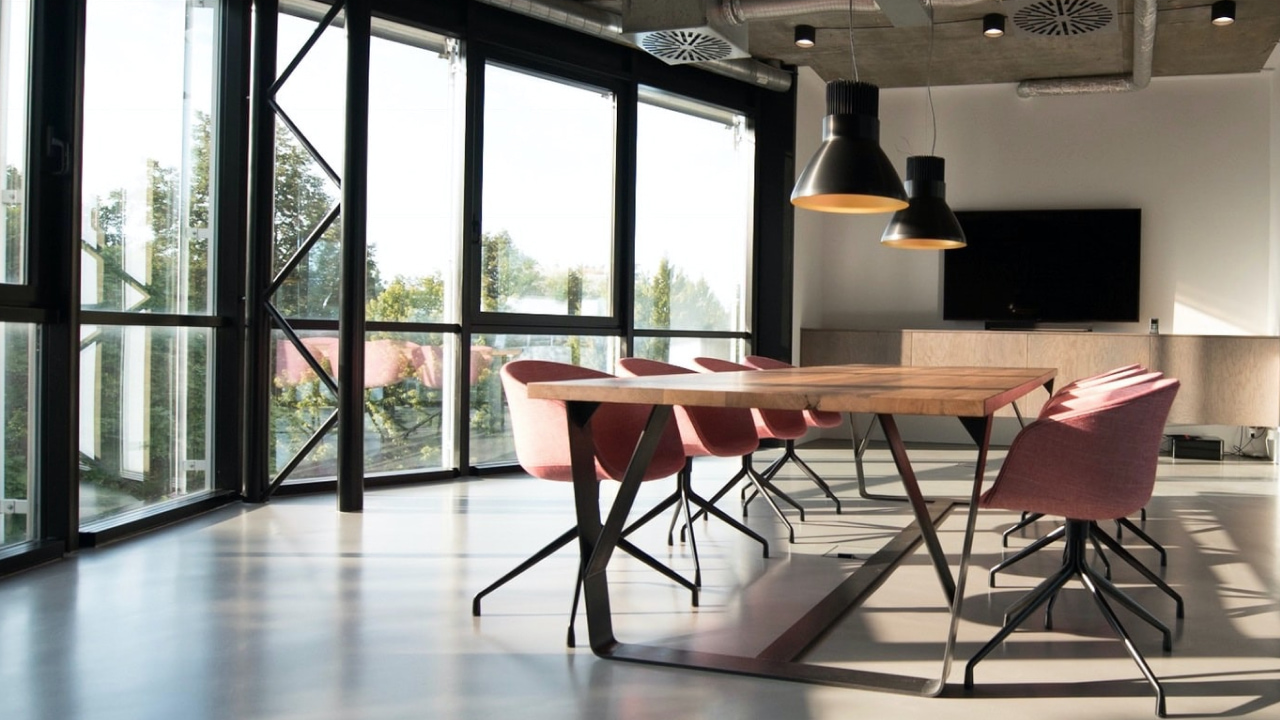 Arrière-plan virtuel salle de conférence bureau