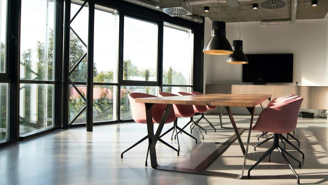Arrière-plan virtuel salle de conférence bureau