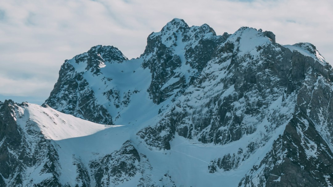 Virtual background mountains snow