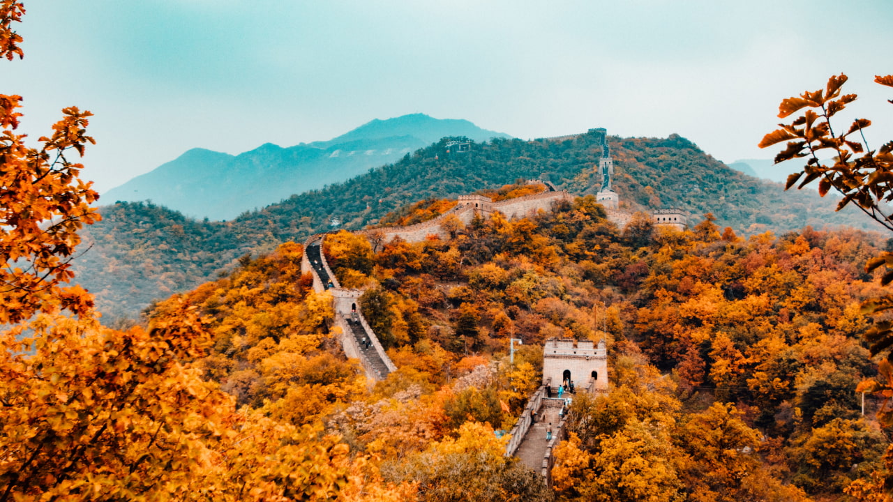 Virtual background Great Wall of China