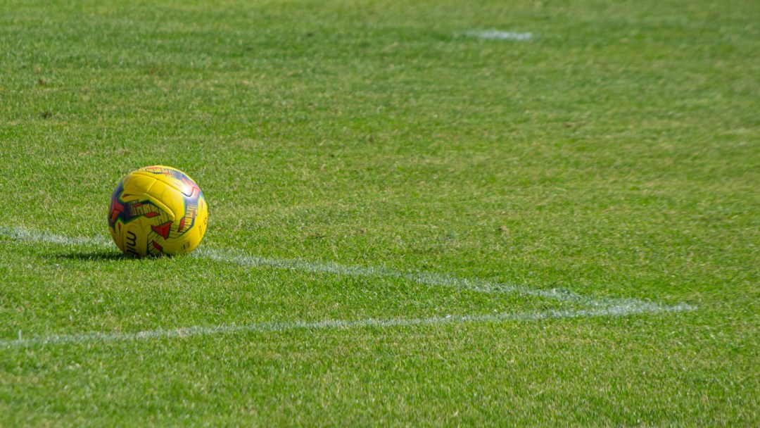 Virtual background soccer football ball
