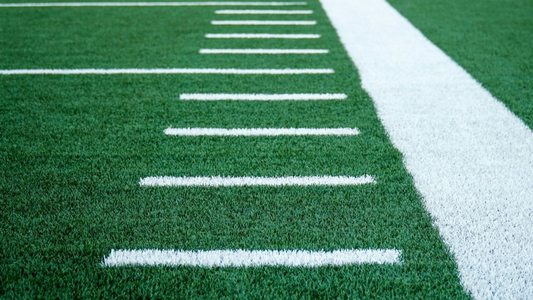 Arrière-plan virtuel terrain football américain