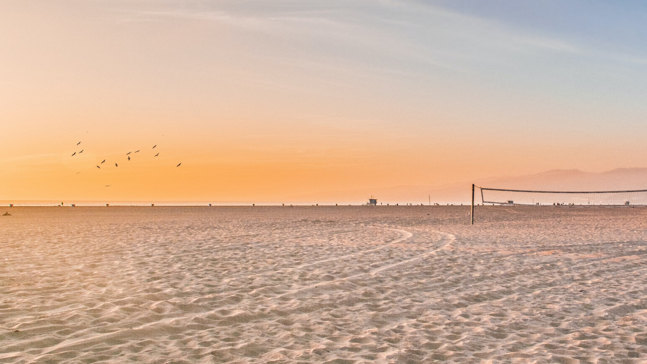 Arrière-plan virtuel terrain beach-volley