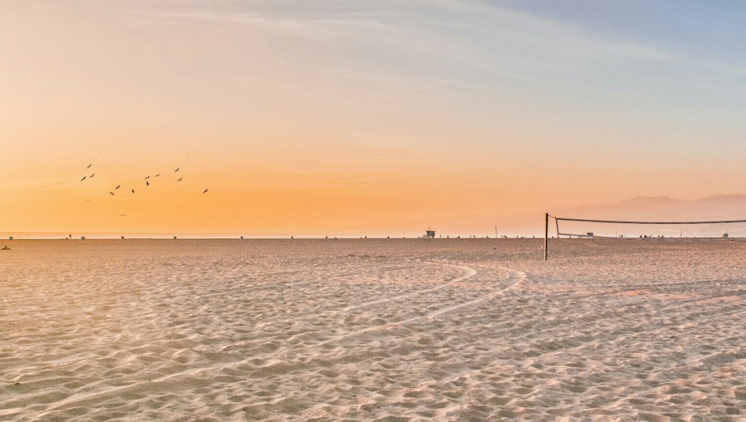 Arrière-plan virtuel terrain beach-volley