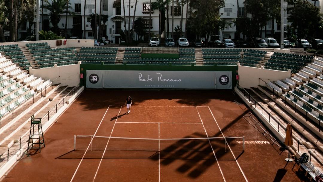 Arrière-plan virtuel terrain tennis