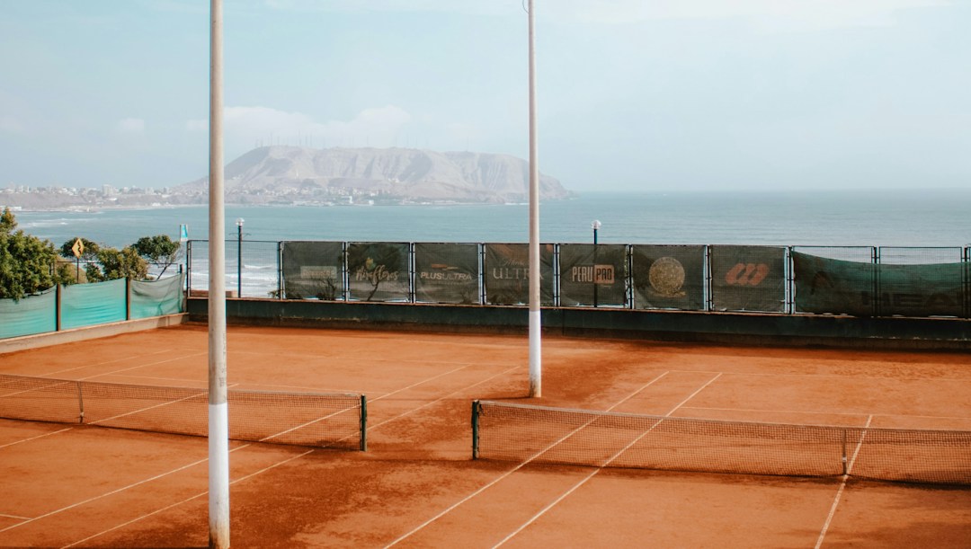 Arrière-plan virtuel terrain tennis