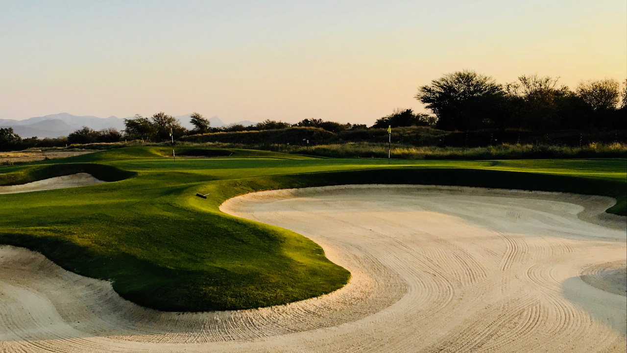 Arrière-plan virtuel terrain golf