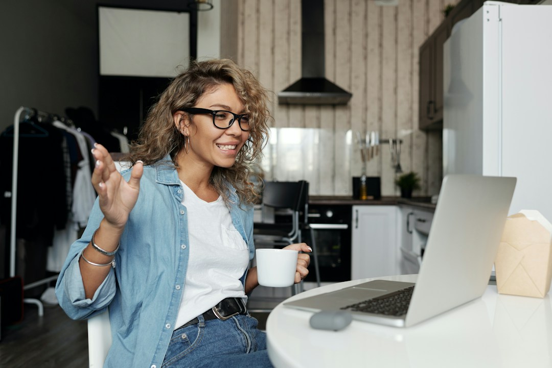 guest speaking and using hand gestures in a virtual conference while they give their presentation/talk