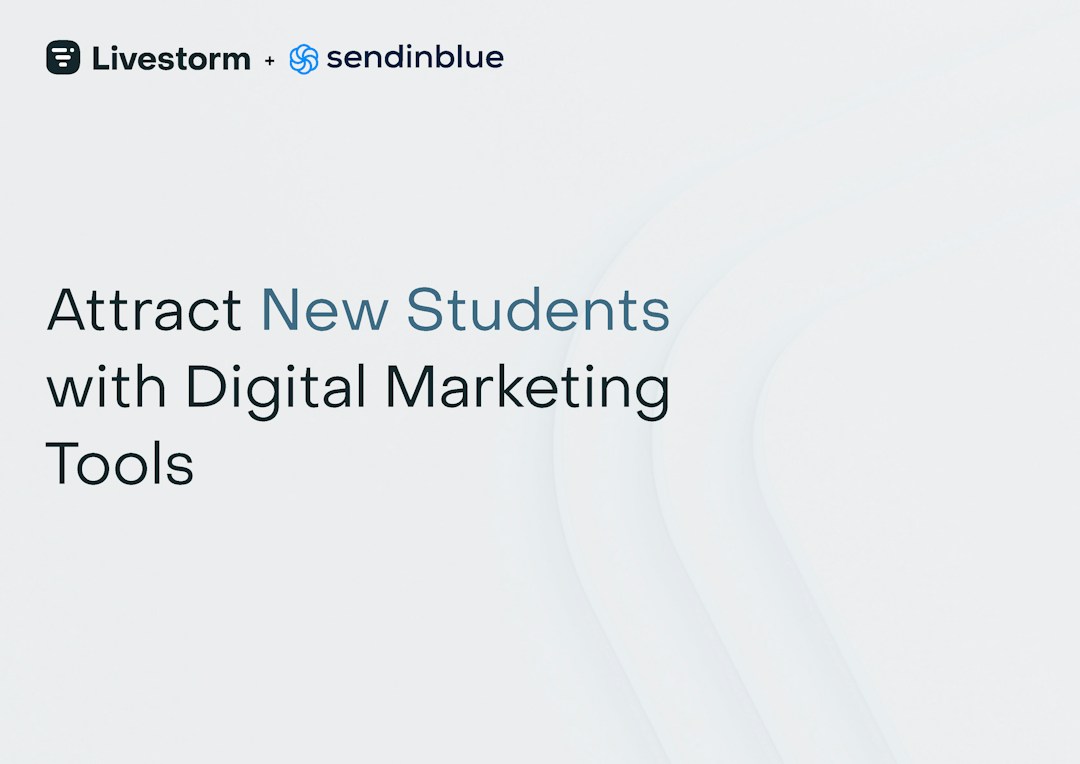 Ebook cover: Attract new students with digital marketing tools cover