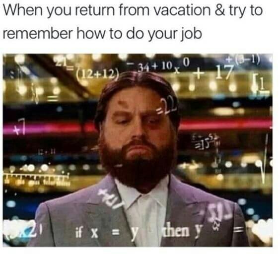 Back to the office meme