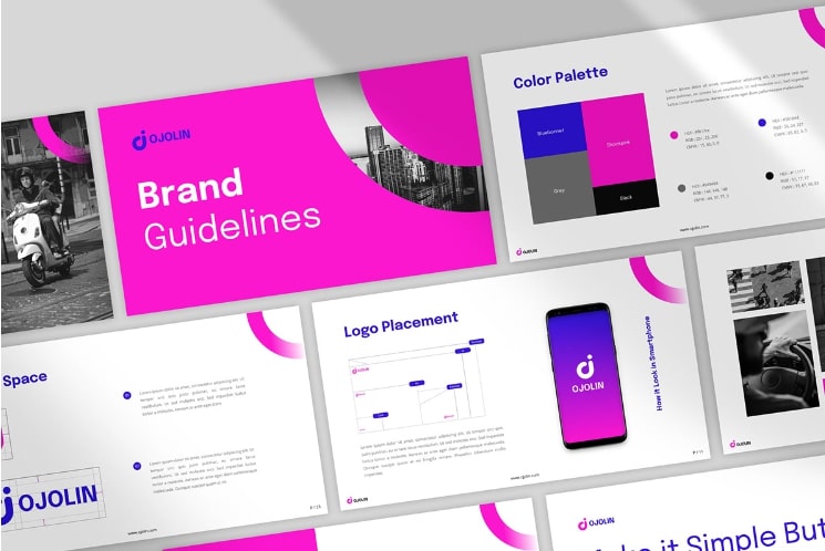 Brand guidelines template for external communication