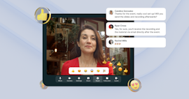 réactions emojis Livestorm