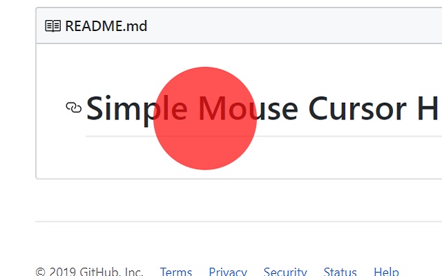 Mouse pointer highlighter chrome extension for ​​webinar presentation