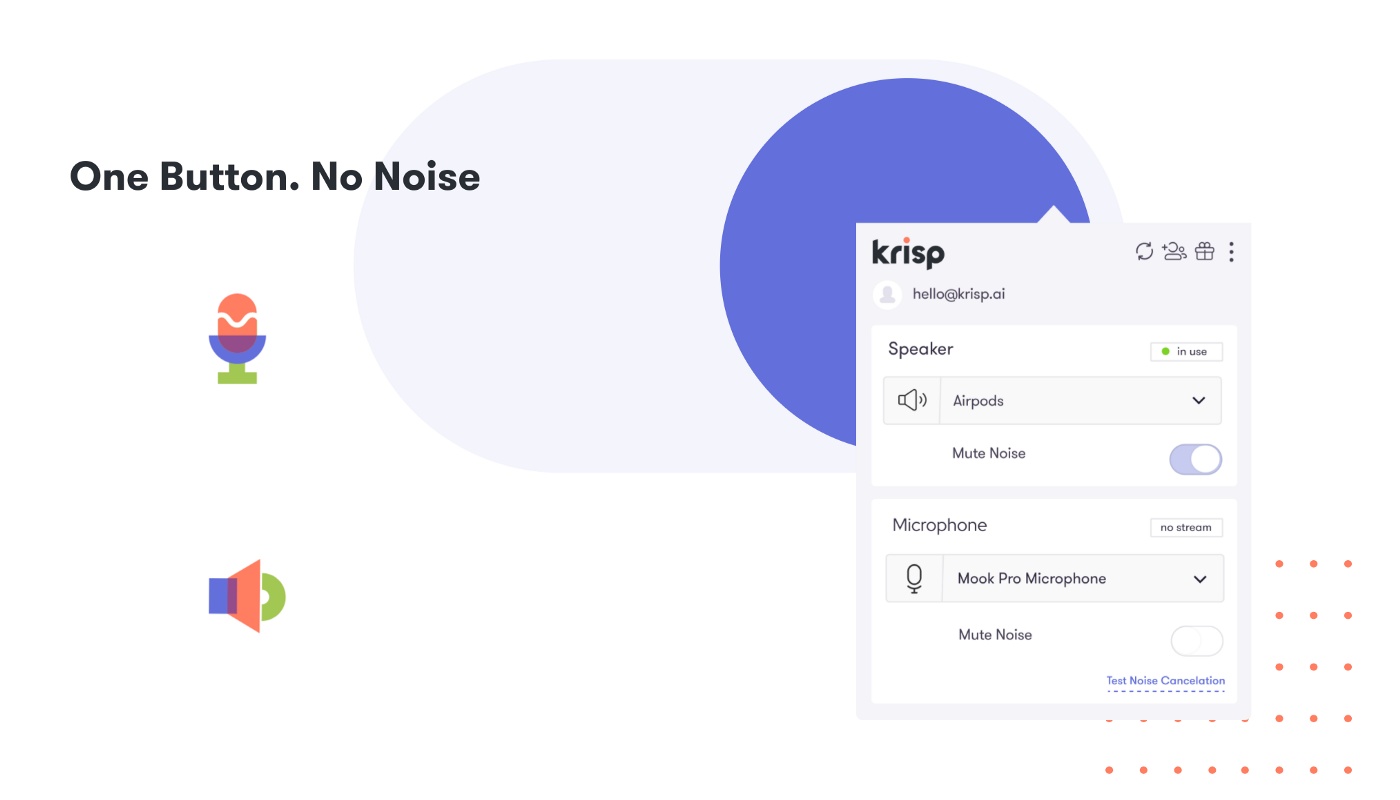 Noise-canceling software for a webinar best practice