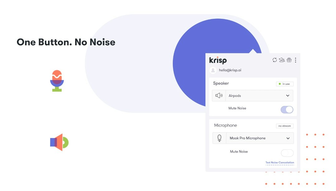 Noise-canceling software for a webinar best practice
