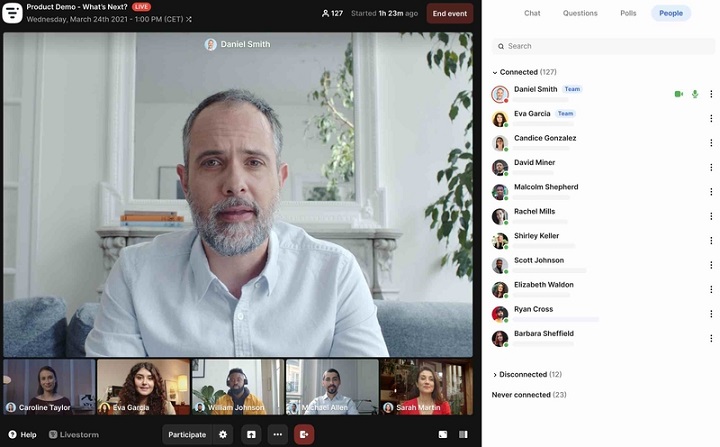 Livestorm as a video conference tool for deminars