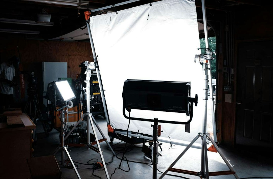 Production setup for live streaming a webcast