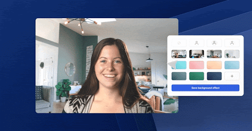 A virtual background tool as part of your webcam test