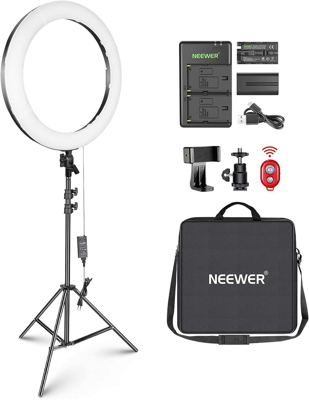 Neewer 20-inch best desktop ring light for video conferencing
