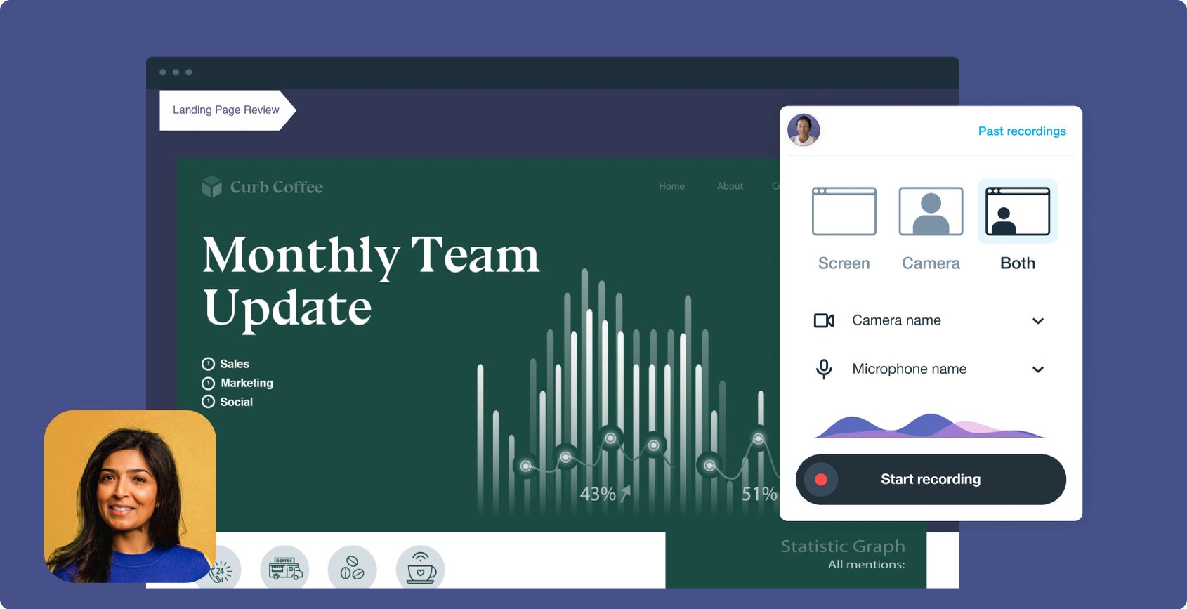 Vimeo Record for recording webinars