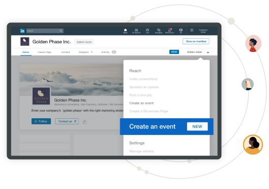 Event marketing campaign on LinkedIn Live Events