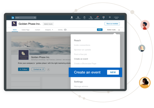Event marketing campaign on LinkedIn Live Events